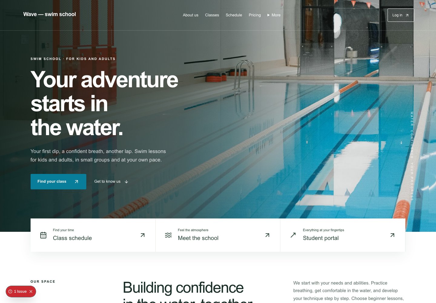 Website preview: Wave